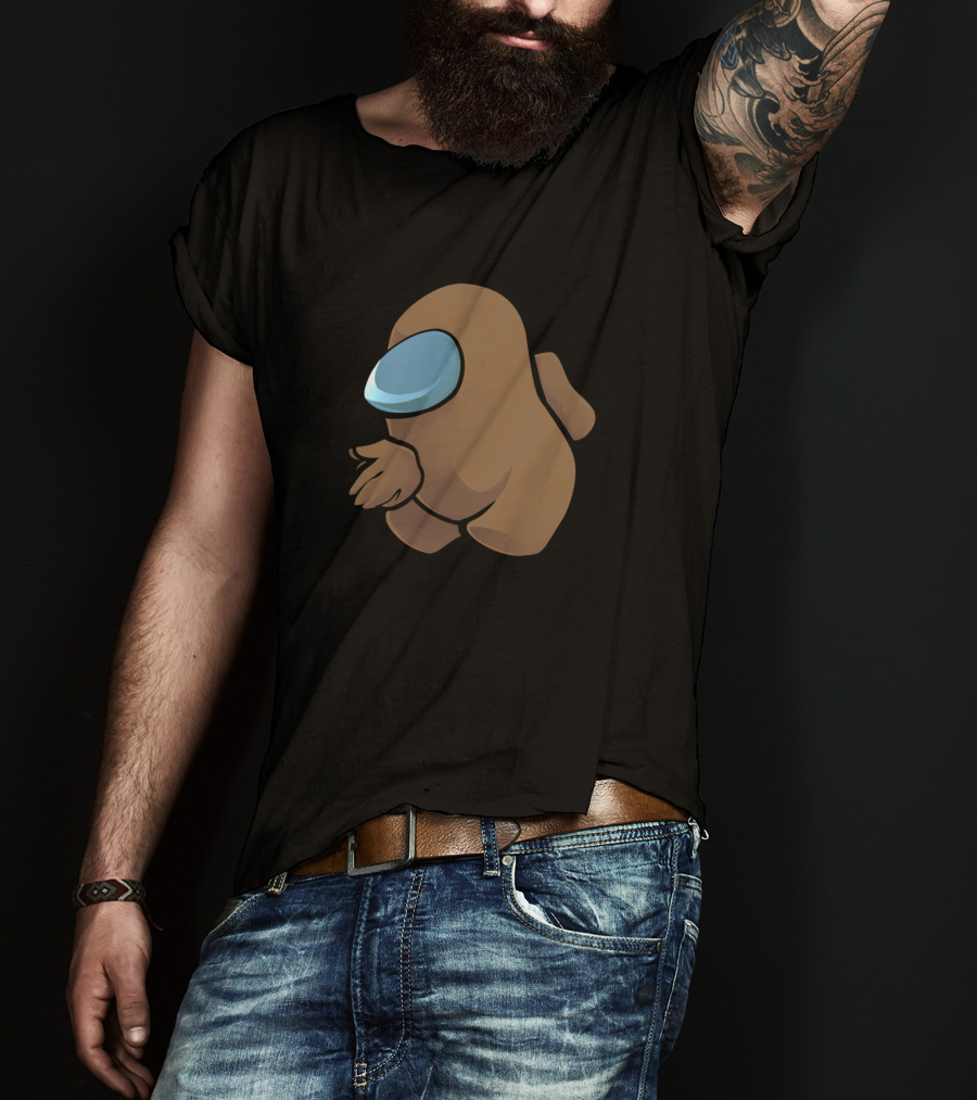 Sus Brown Crewmate Character T-Shirt