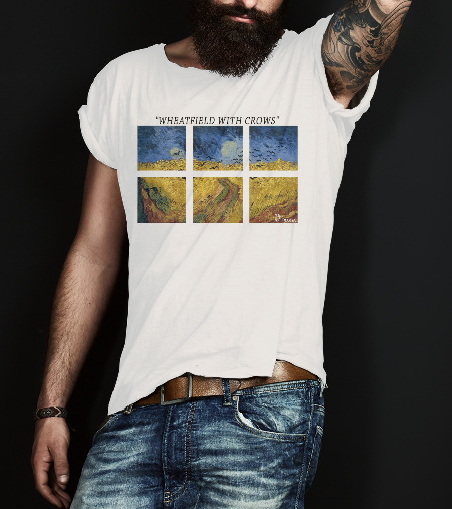 Vincent Van Gogh Wheatfield With Crows Vincent T-Shirt
