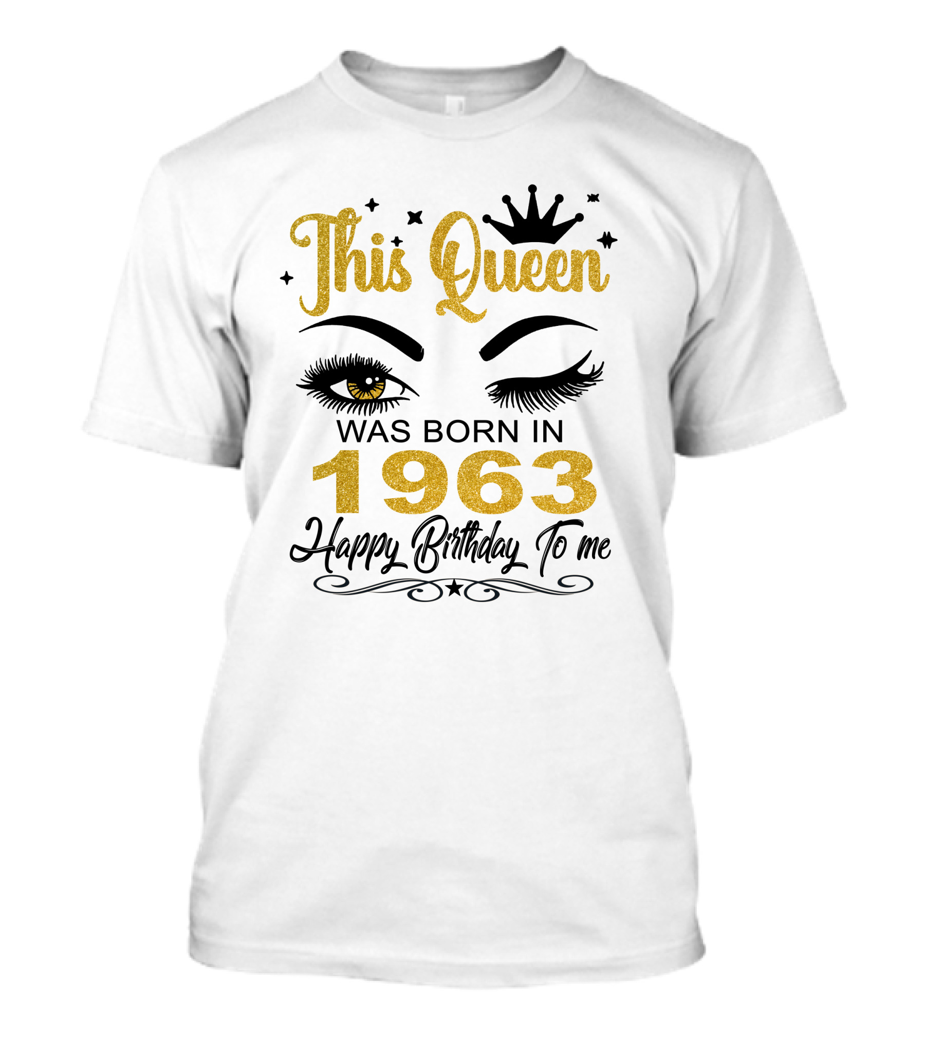 This Queen Was Born In 1963 Happy Birthday To Me T-Shirt