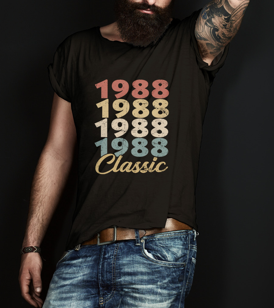 1988 Classic Retro Style Vintage T-Shirt