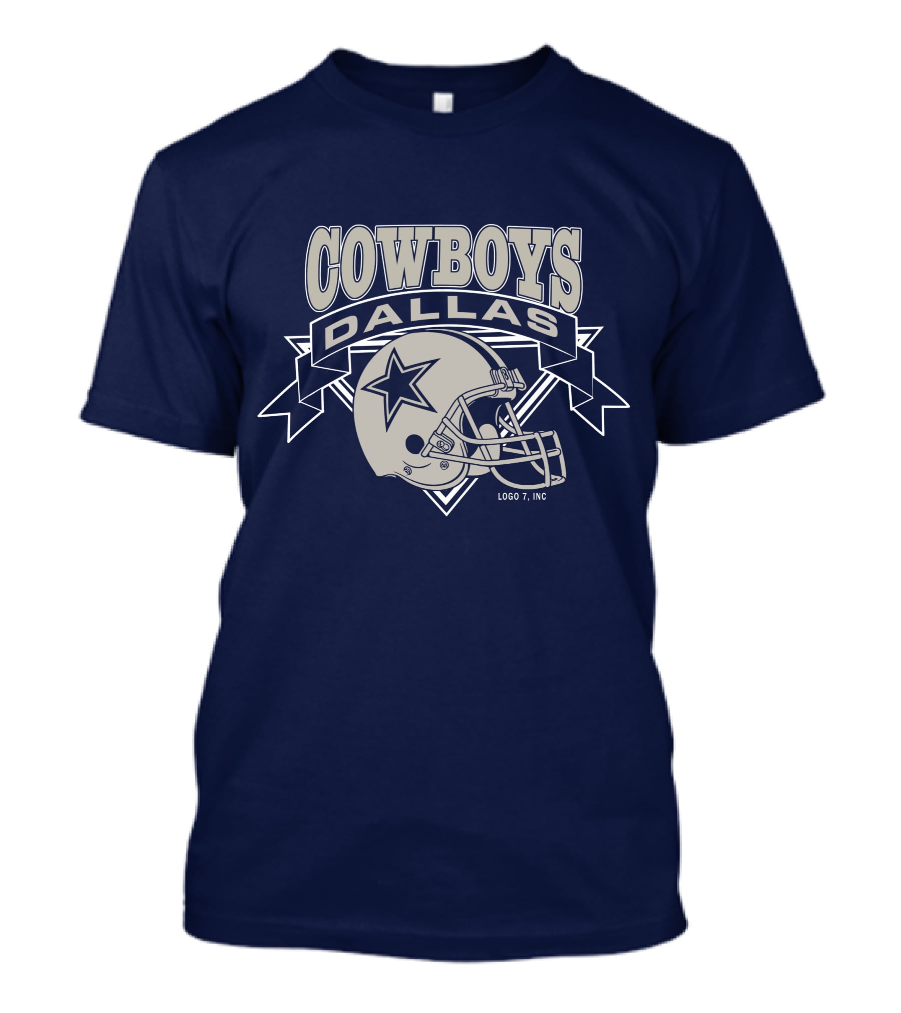 Dallas Cowboys Logo 7 Inc Helmet Star T-Shirt