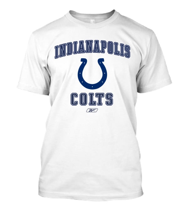 Indianapolis Colts NFL Team Football Horseshoe Reebok T-Shirt