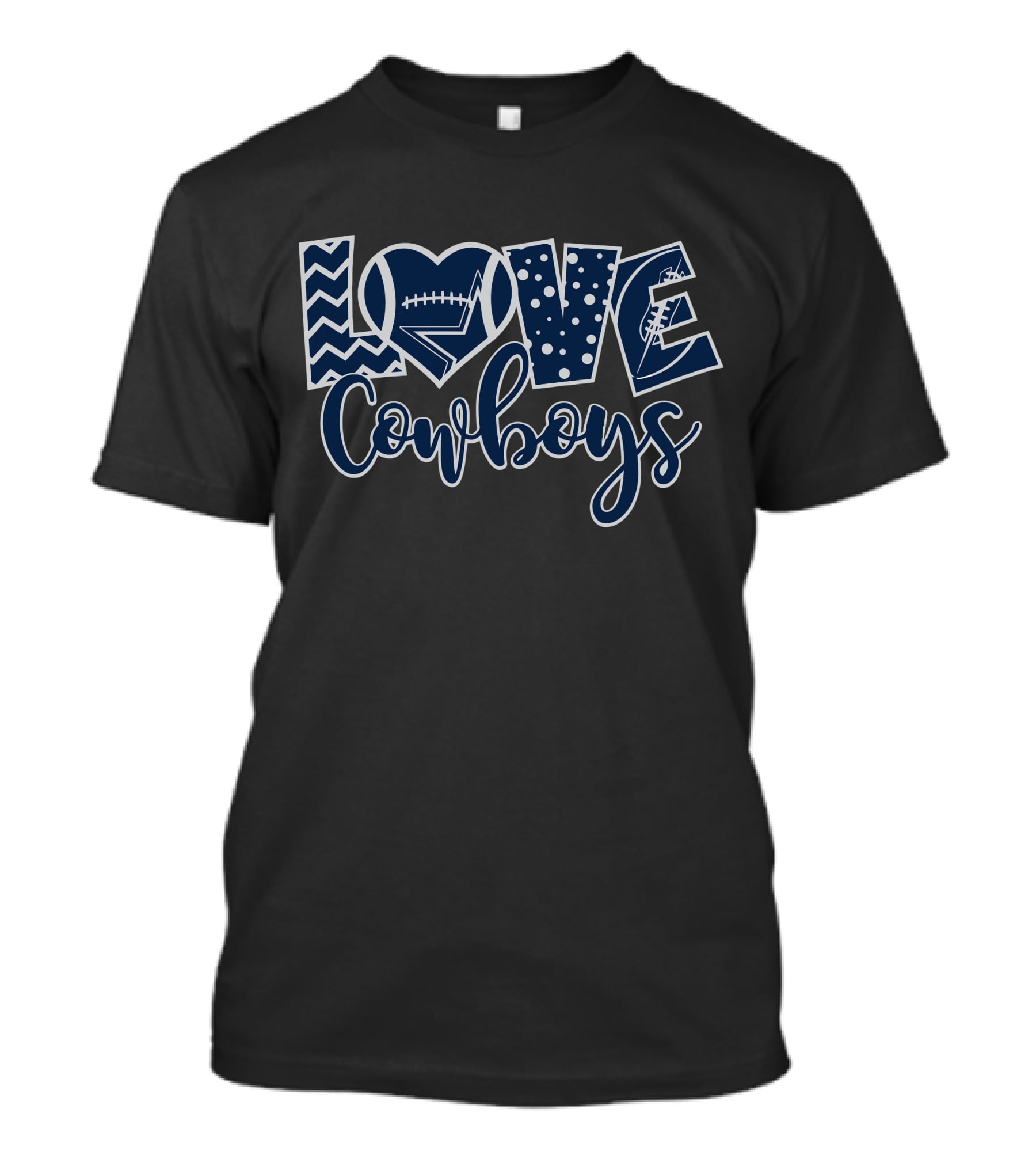 LOVE Cowboys Football T-Shirt