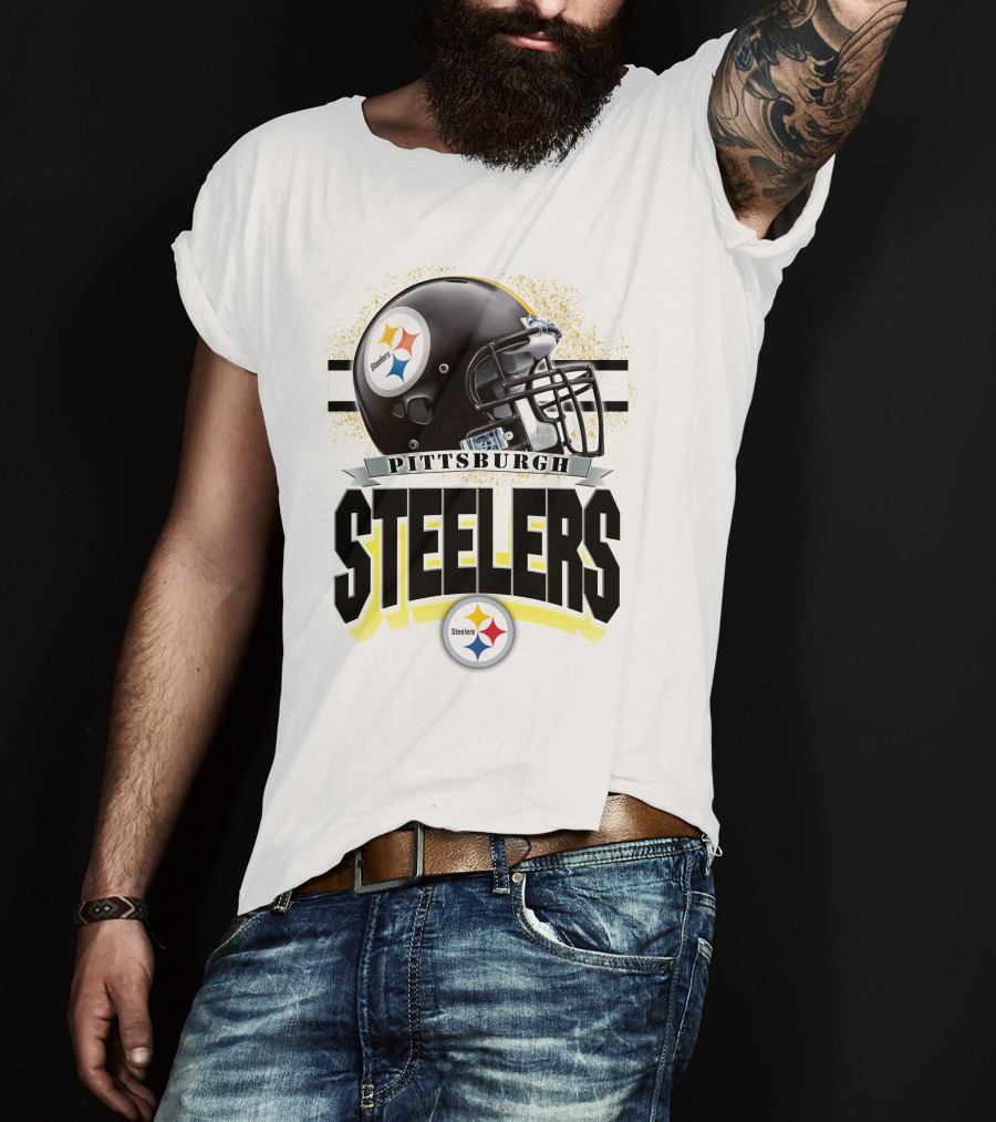 Pittsburgh Steelers Football Helmet Team T-Shirt