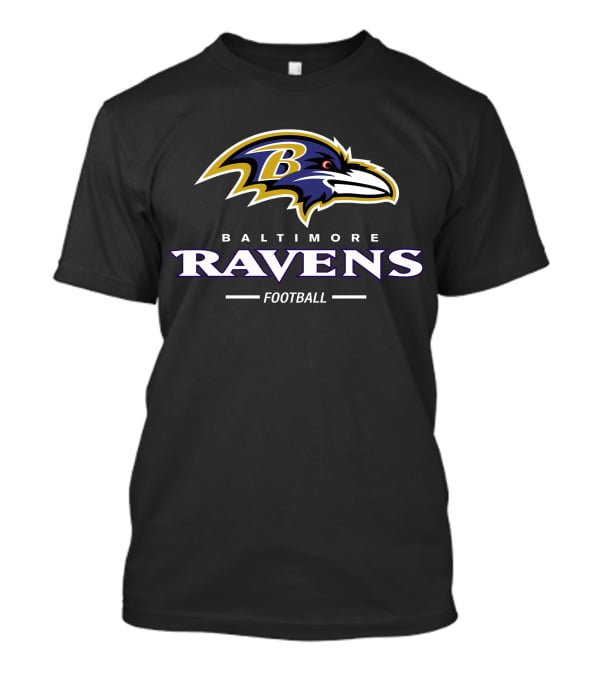 Baltimore Ravens Football Logo Ravens Text T-Shirt
