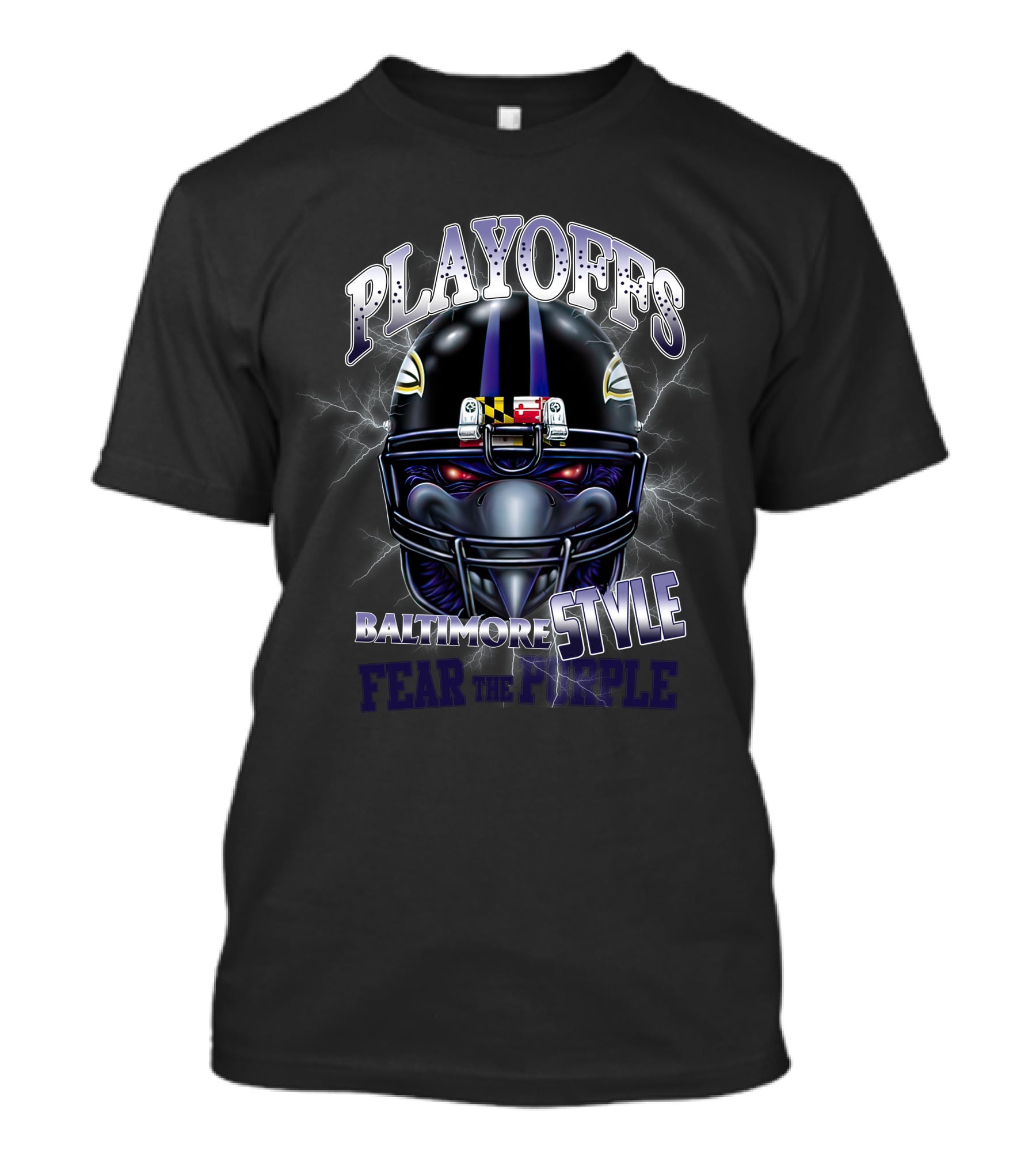 Playoffs Baltimore Style Fear The Purple T-Shirt