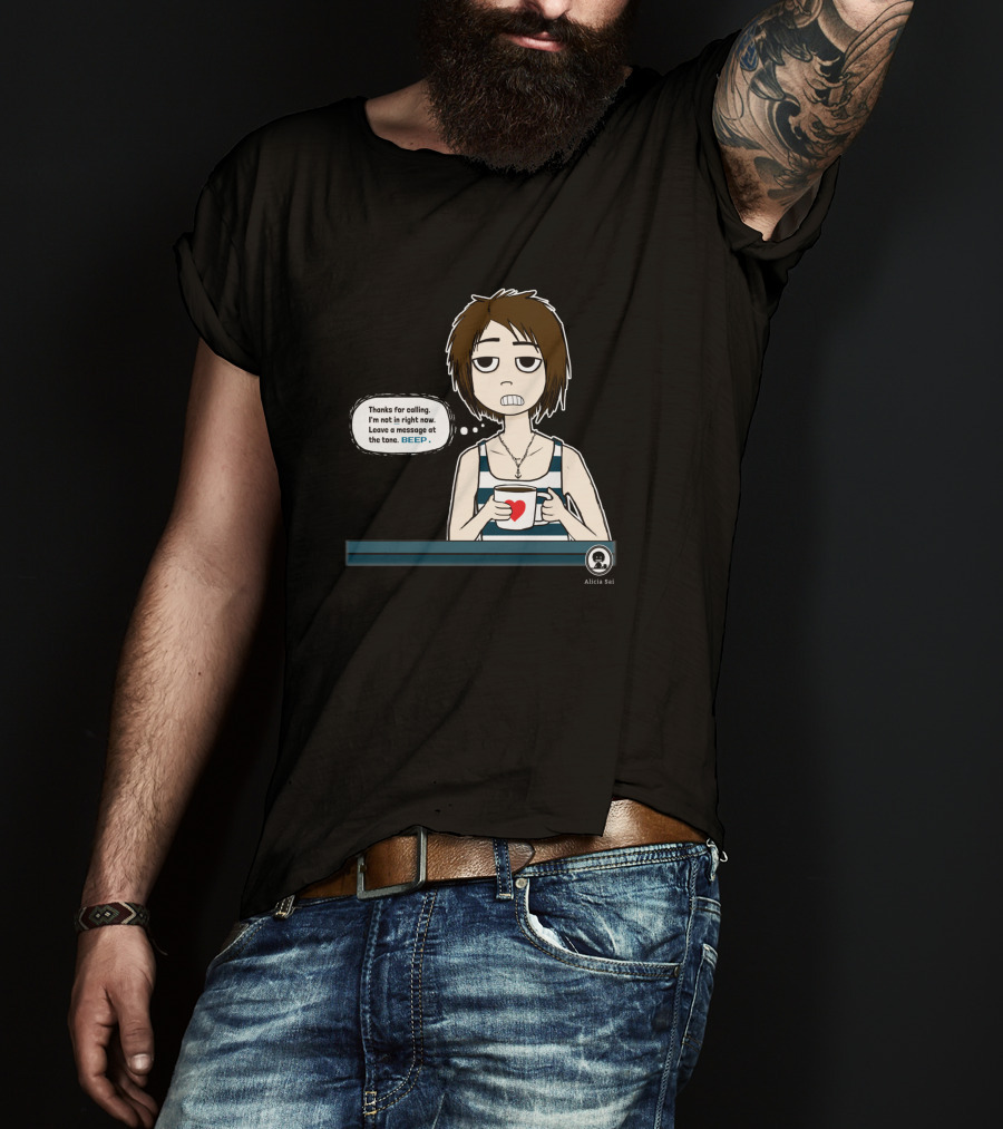 Thanks For Calling BEEP Coffee Character Alicia Sai T-Shirt
