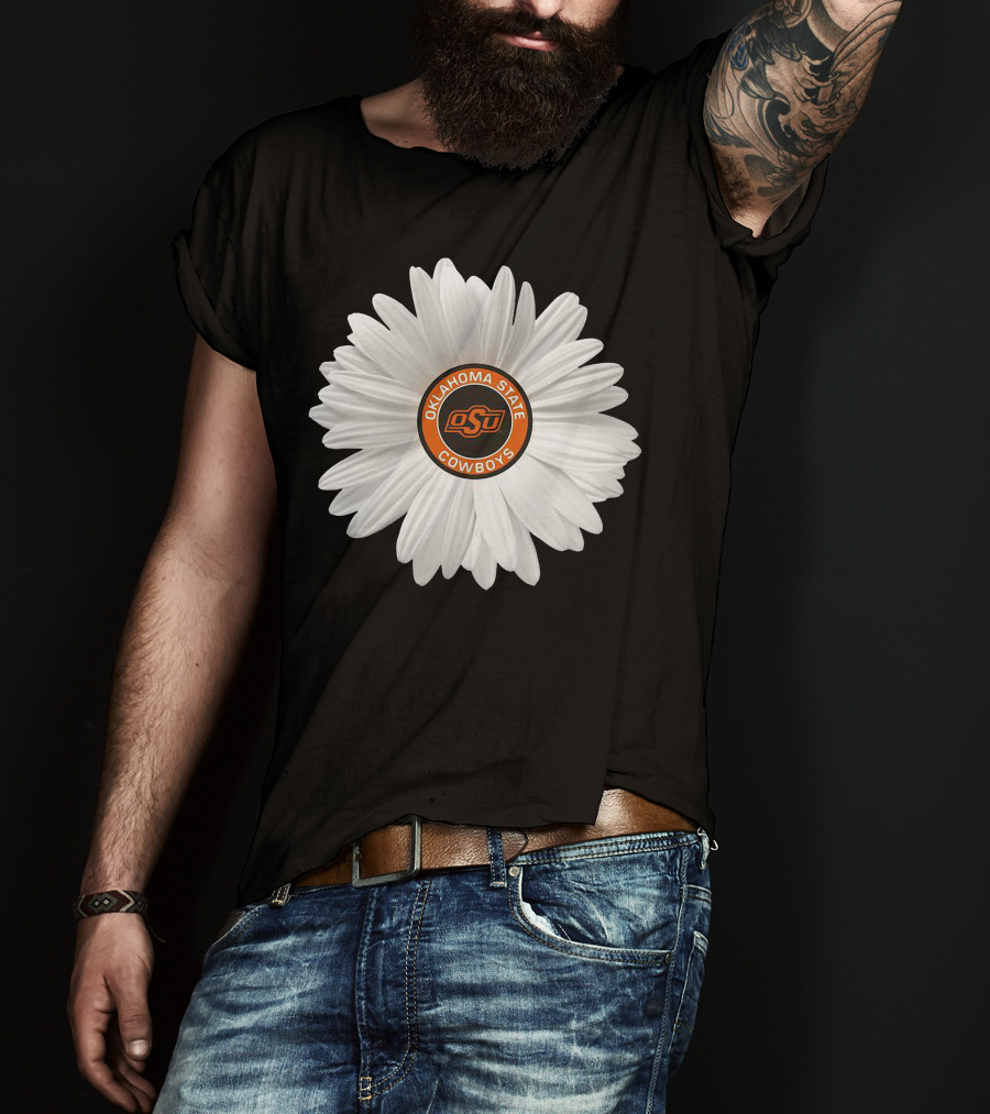 Oklahoma State Cowboys Fan Club Flower Emblem OSU T-Shirt