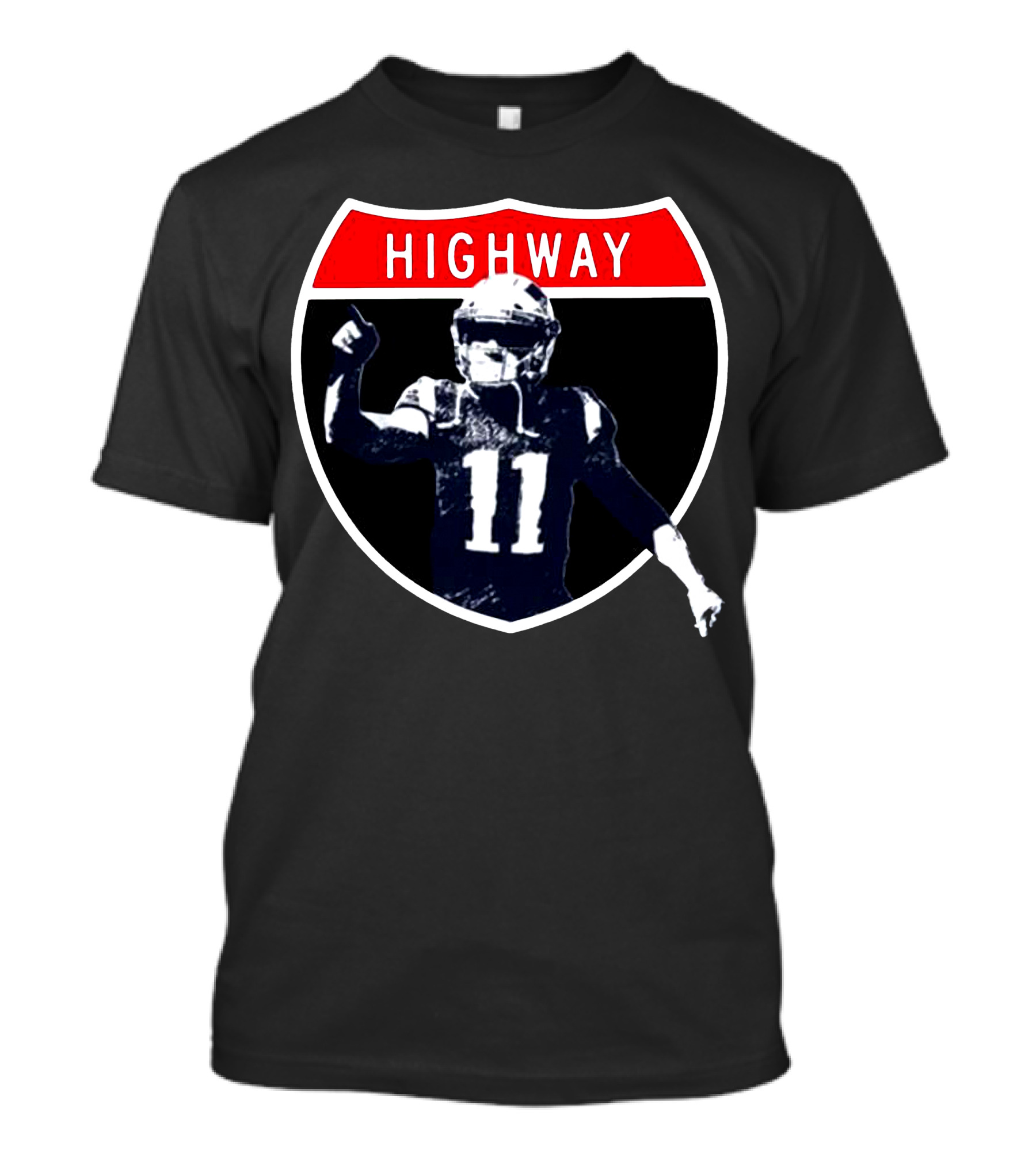 Highway Football Number 11 Shield T-Shirt