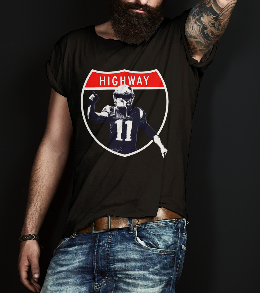 Highway Football Number 11 Shield T-Shirt