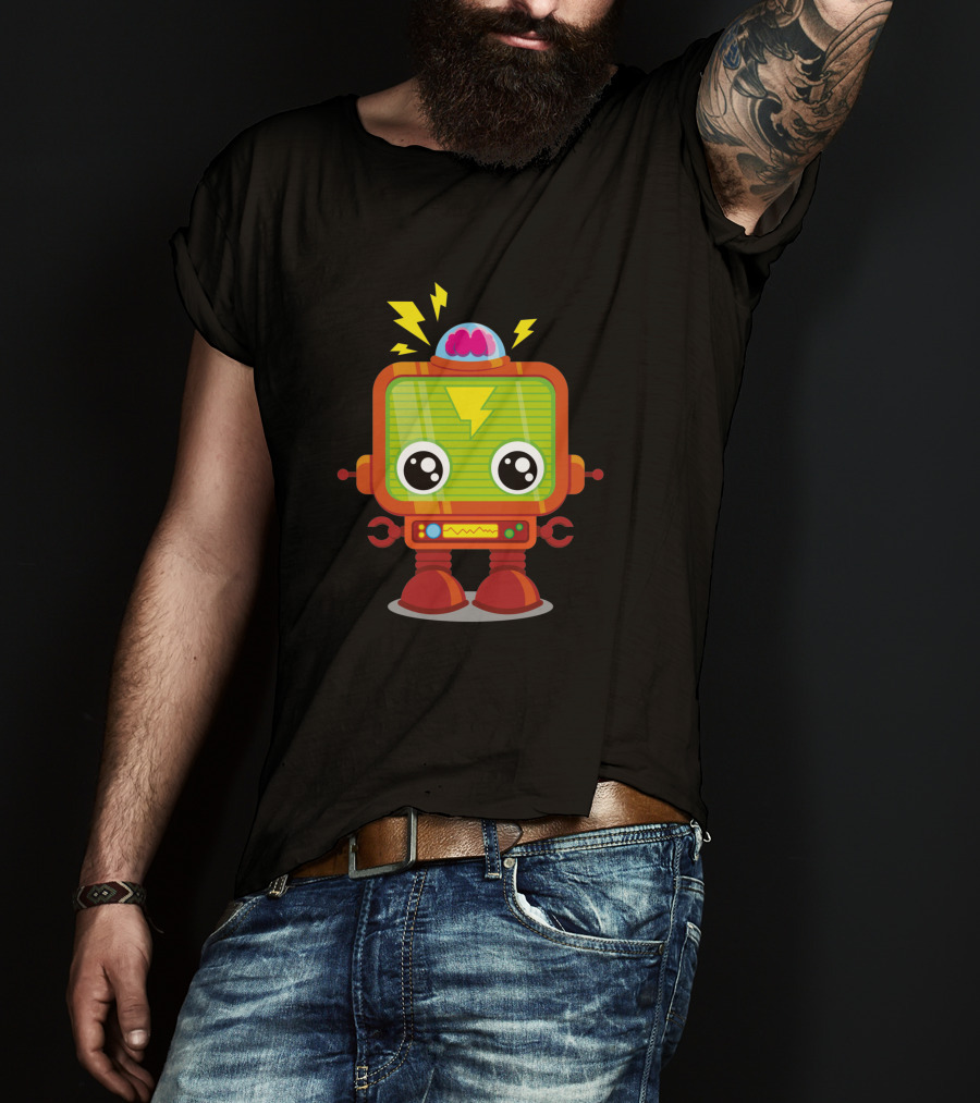 Baby Robot 29128 Lightning Brain Power T-Shirt