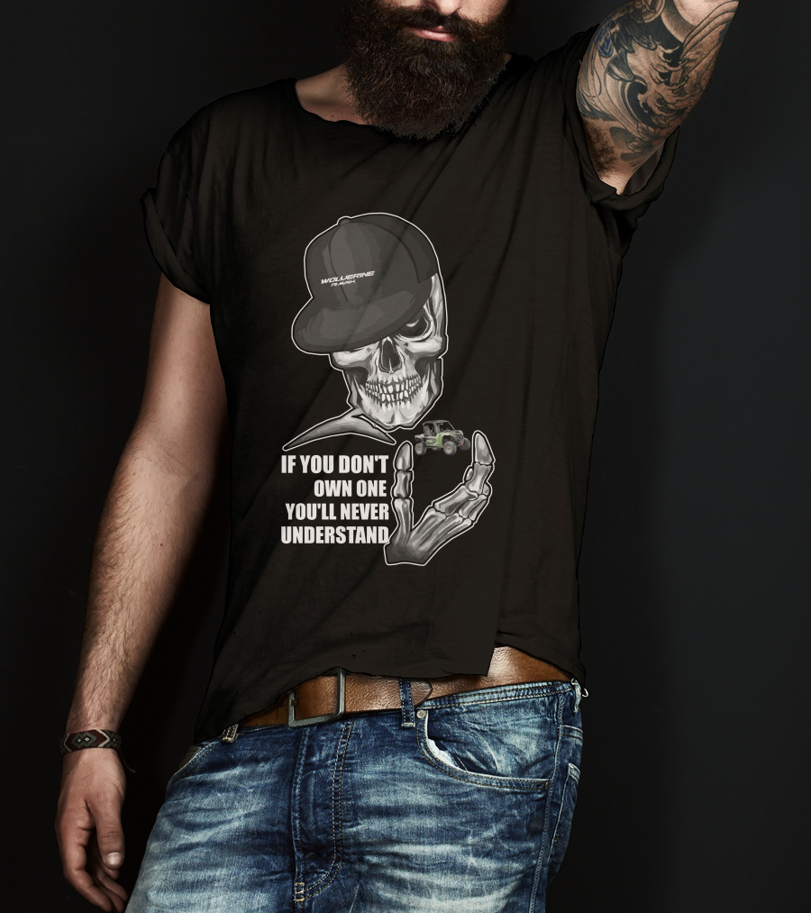 Wolverine RMAX Skull Cap Skeleton Offroad Enthusiast T-Shirt