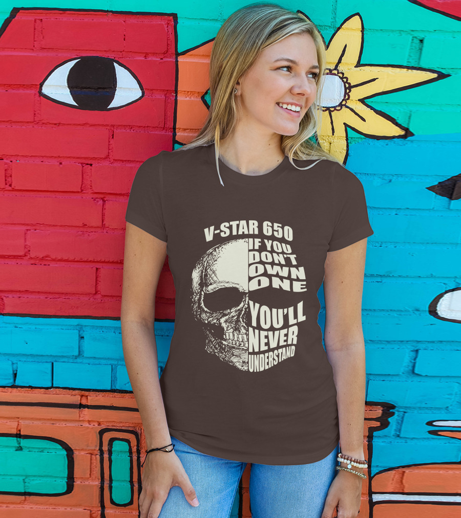 V-Star 650 If You Don't Own One You'll Never Understand Skull T-Shirt