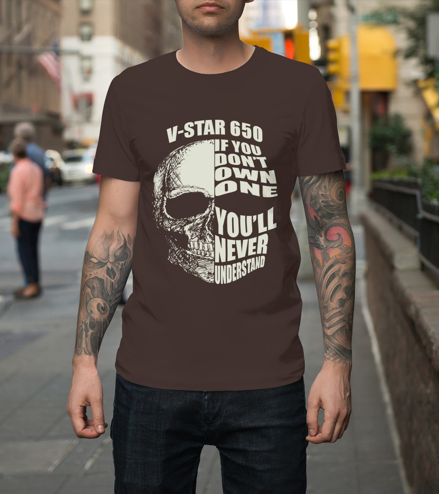 V-Star 650 If You Don't Own One You'll Never Understand Skull T-Shirt