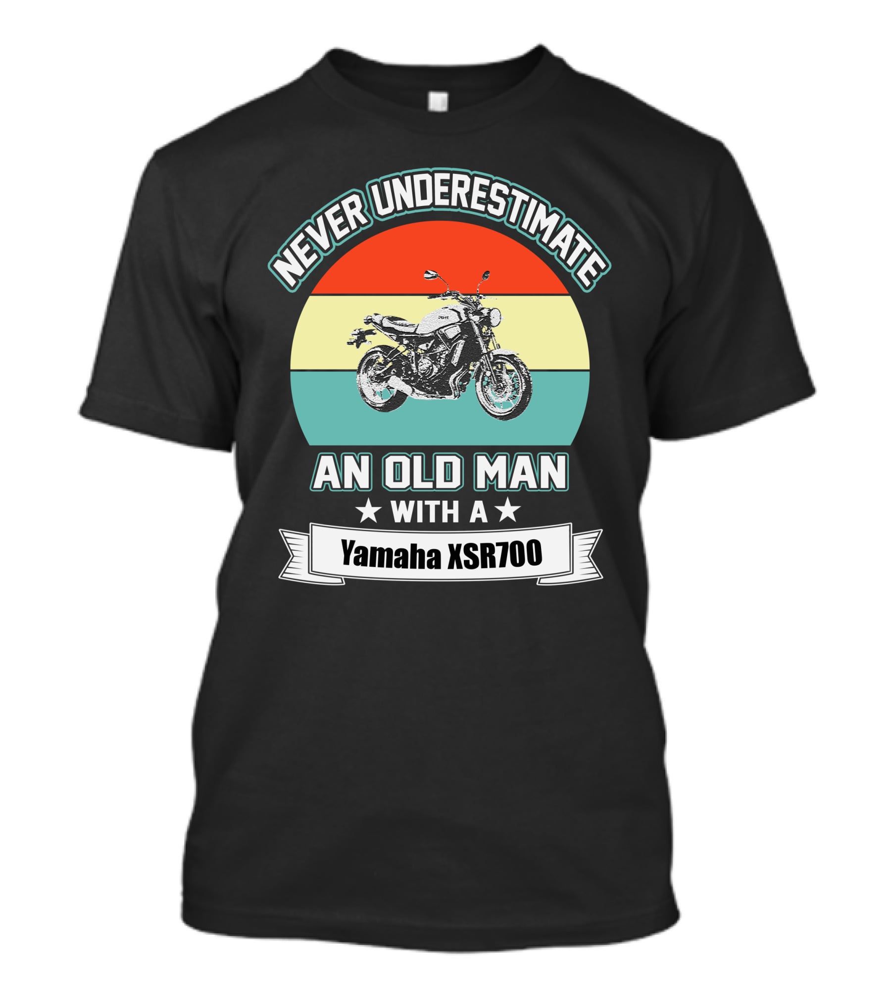 Never Underestimate An Old Man With A Yamaha XSR700 T-Shirt