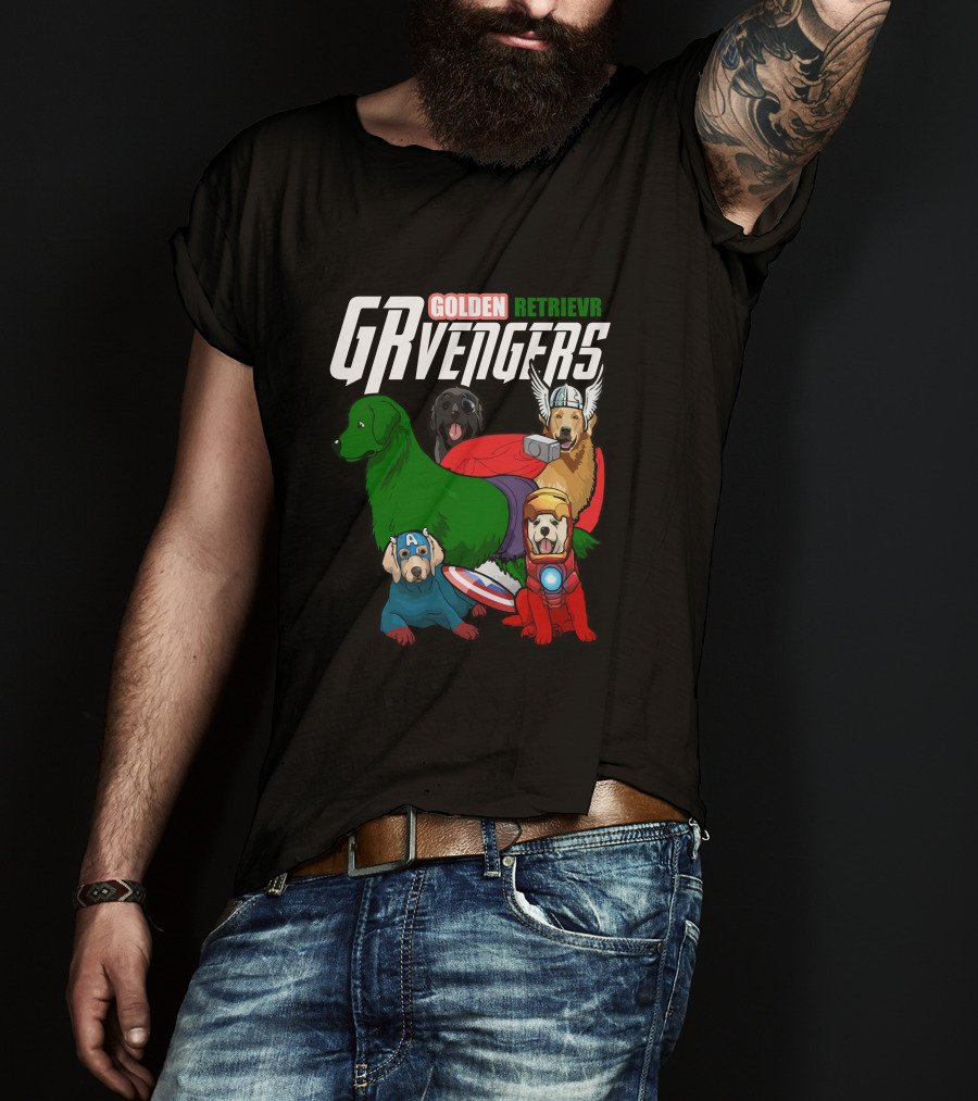 GOLDEN RETRIEVR GRVENGERS T-Shirt