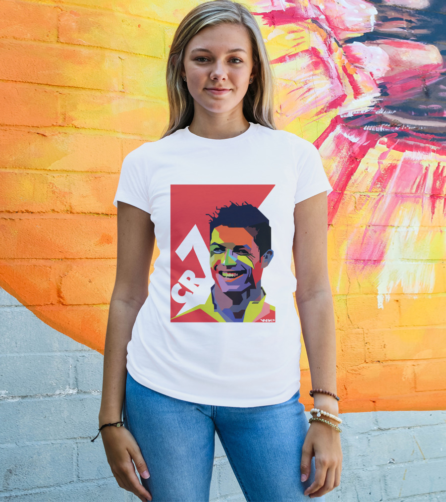 CR7 Colorful Soccer Icon T-Shirt