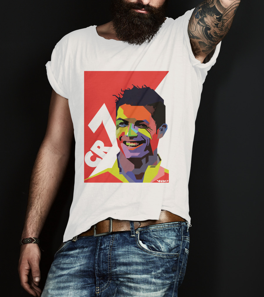 CR7 Colorful Soccer Icon T-Shirt