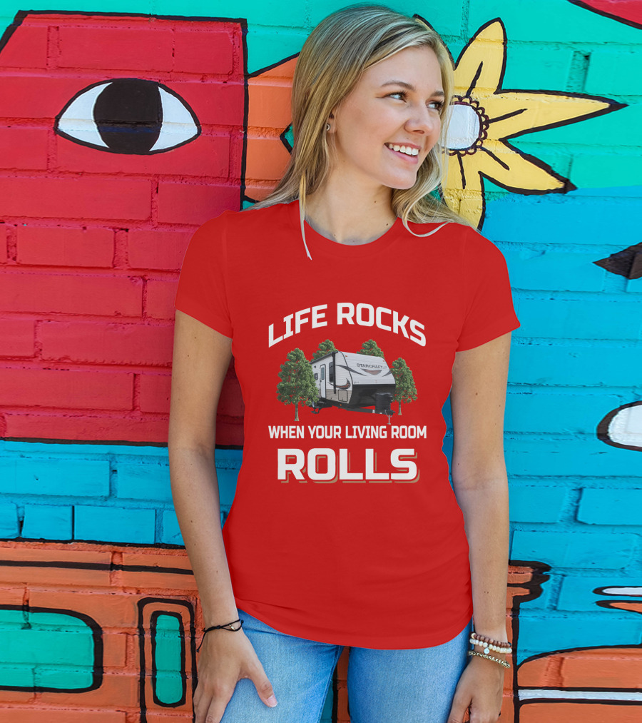 Life Rocks When Your Living Room Rolls Starcraft T-Shirt