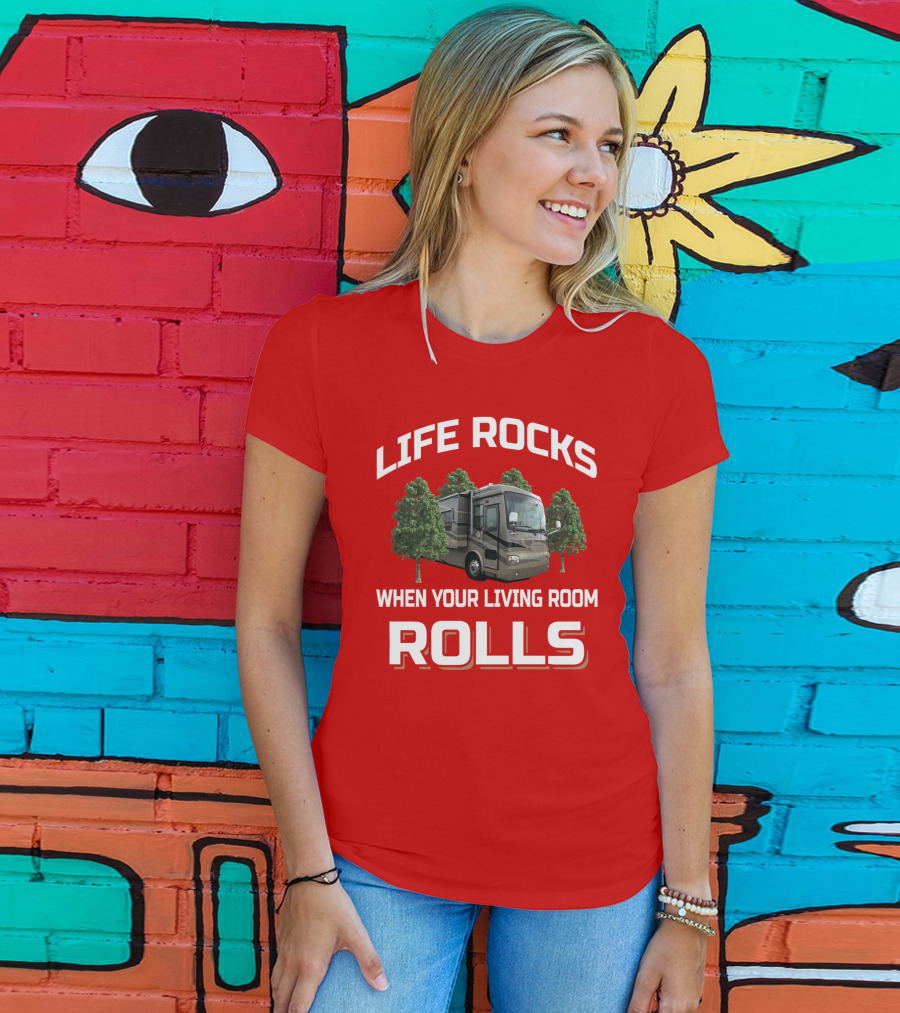 Life Rocks When Your Living Room Rolls Allegro Bus T-Shirt