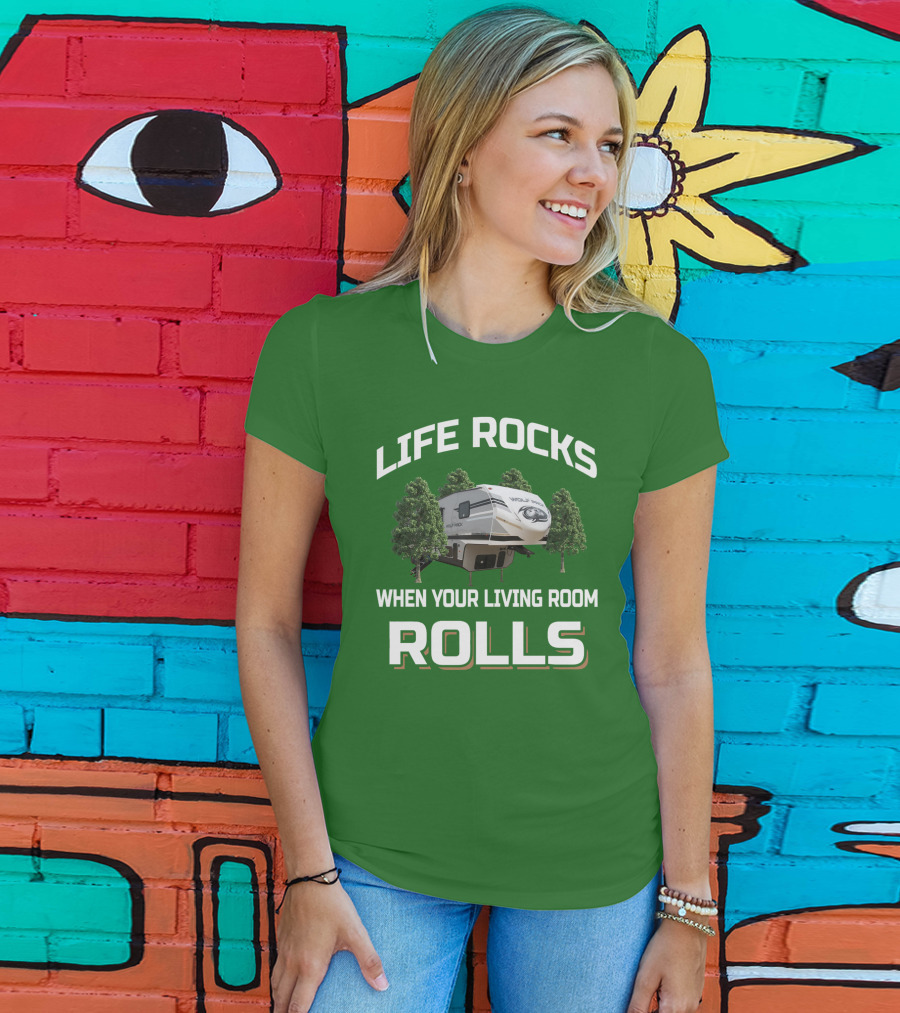 Life Rocks When Your Living Room Rolls Wolf Pack T-Shirt