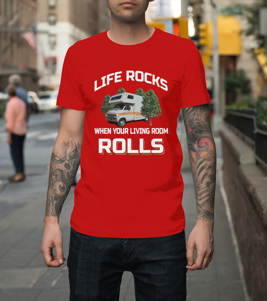Life Rocks When Your Living Room Rolls Dodge Minnie Winnie T-Shirt