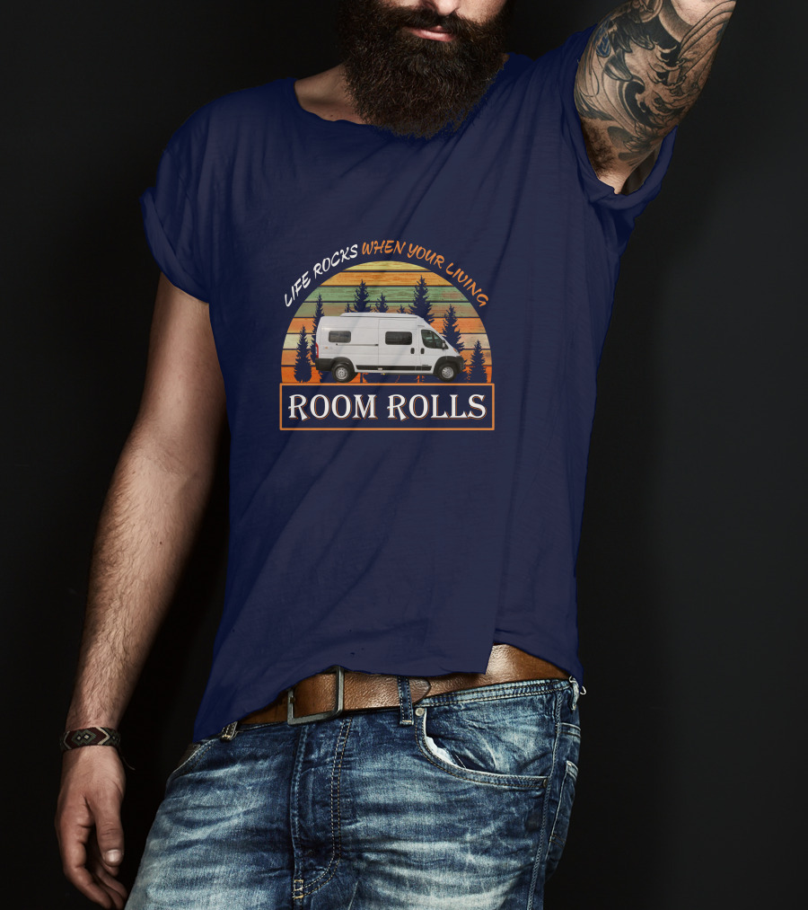 Life Rocks When Your Living Room Rolls Winnebago Solis 59P T-Shirt