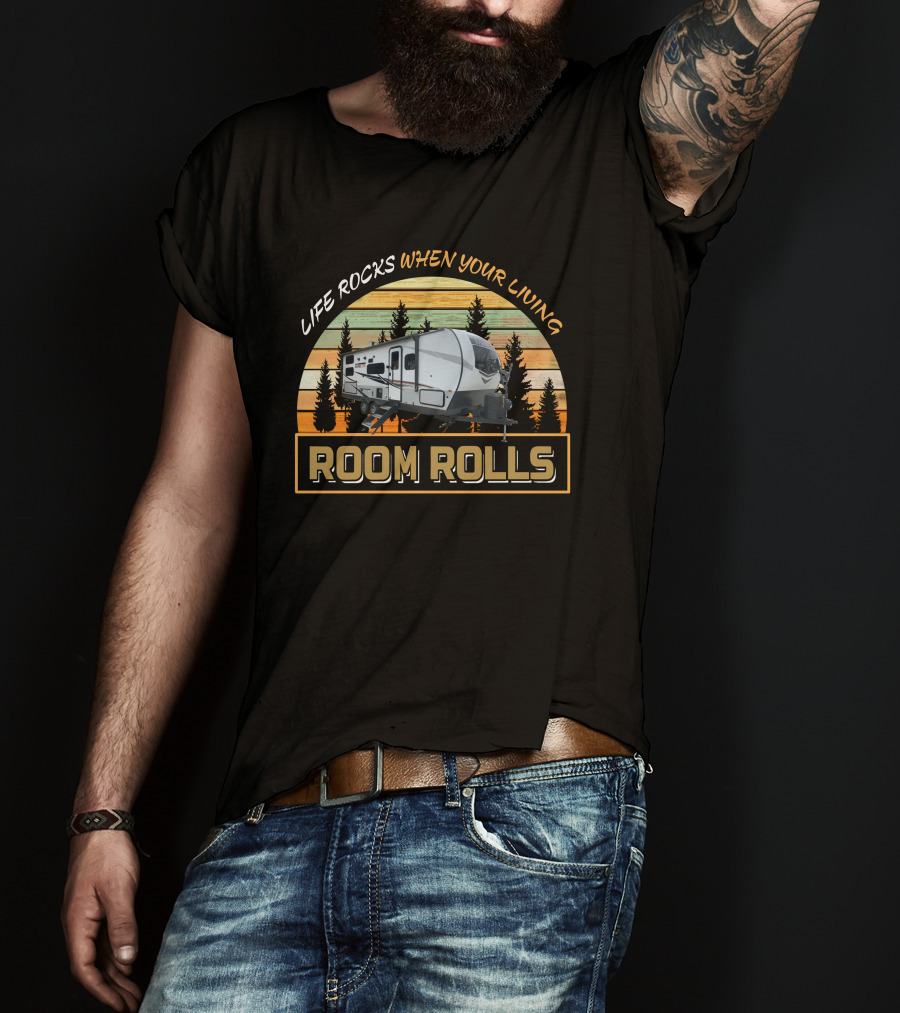 LIFE ROCKS WHEN YOUR LIVING ROOM ROLLS Mini Lite 2509s T-Shirt