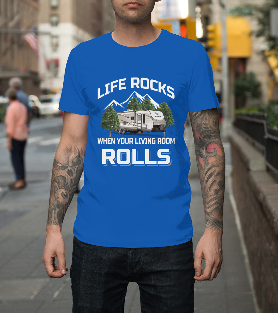 Life Rocks When Your Living Room Rolls Jayco Jay Flight T-Shirt