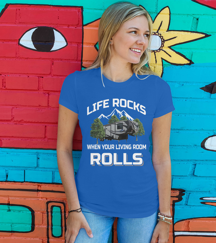 Life Rocks When Your Living Room Rolls Heartland Cyclone T-Shirt