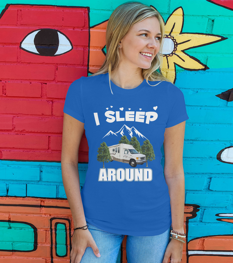 I Sleep Around Winnebago Class C Motorhomes Camping Adventure T-Shirt