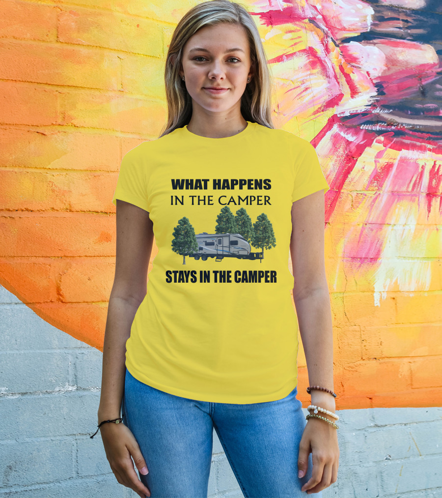 What Happens In The Camper Stays In The Camper Coachman 184 BHS T-Shirt