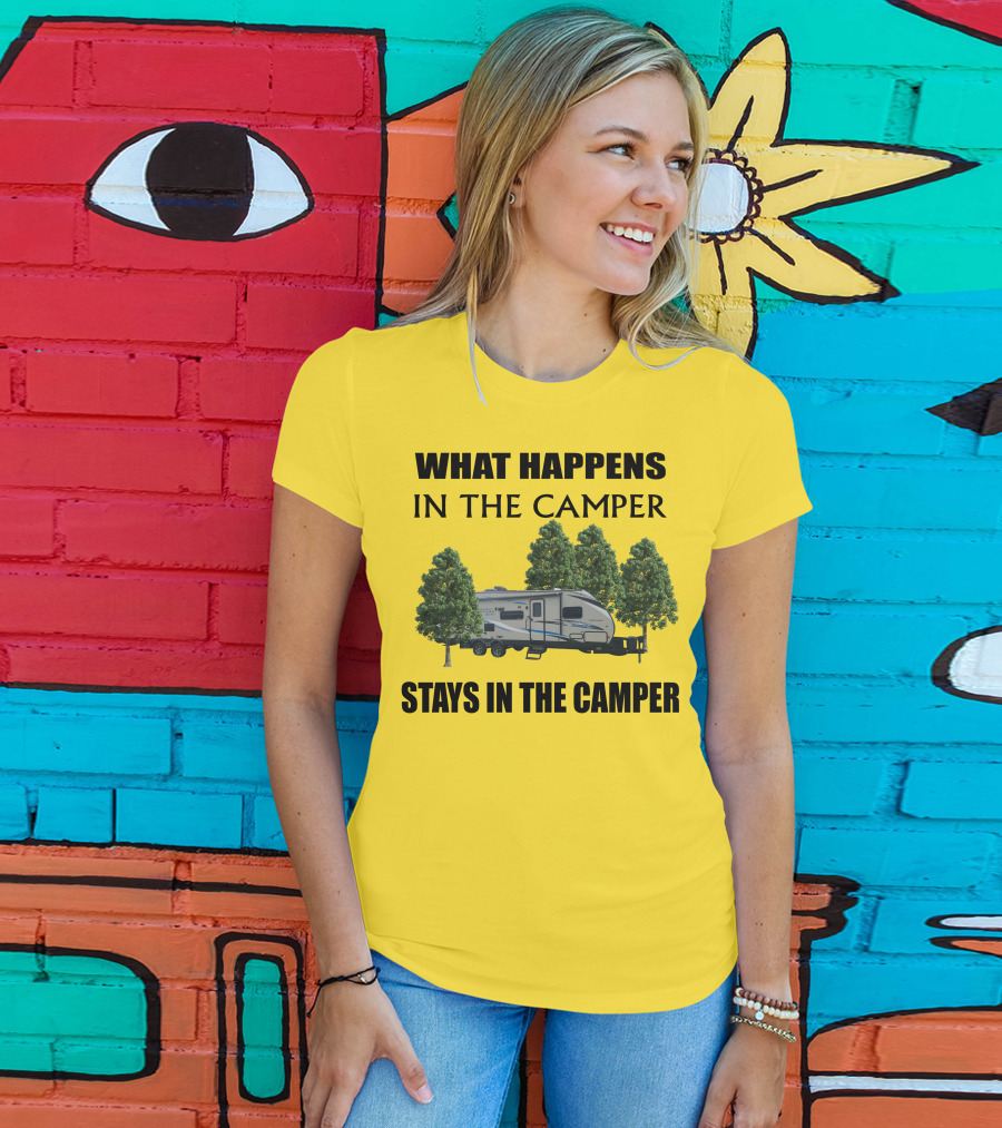 What Happens In The Camper Stays In The Camper Coachman 184 BHS T-Shirt