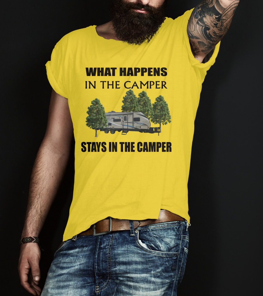 What Happens In The Camper Stays In The Camper Coachman 184 BHS T-Shirt