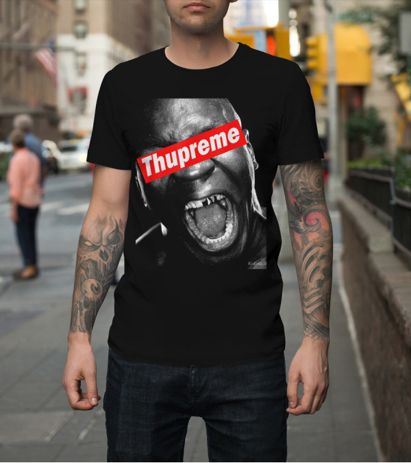 Shirt: Thupreme Boxing Fangs Lisp Face T-Shirt Thupreme Boxing Fangs Lisp Face T-Shirt