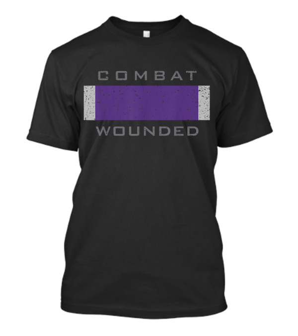 Combat Wounded Purple Heart Award Veteran T-Shirt