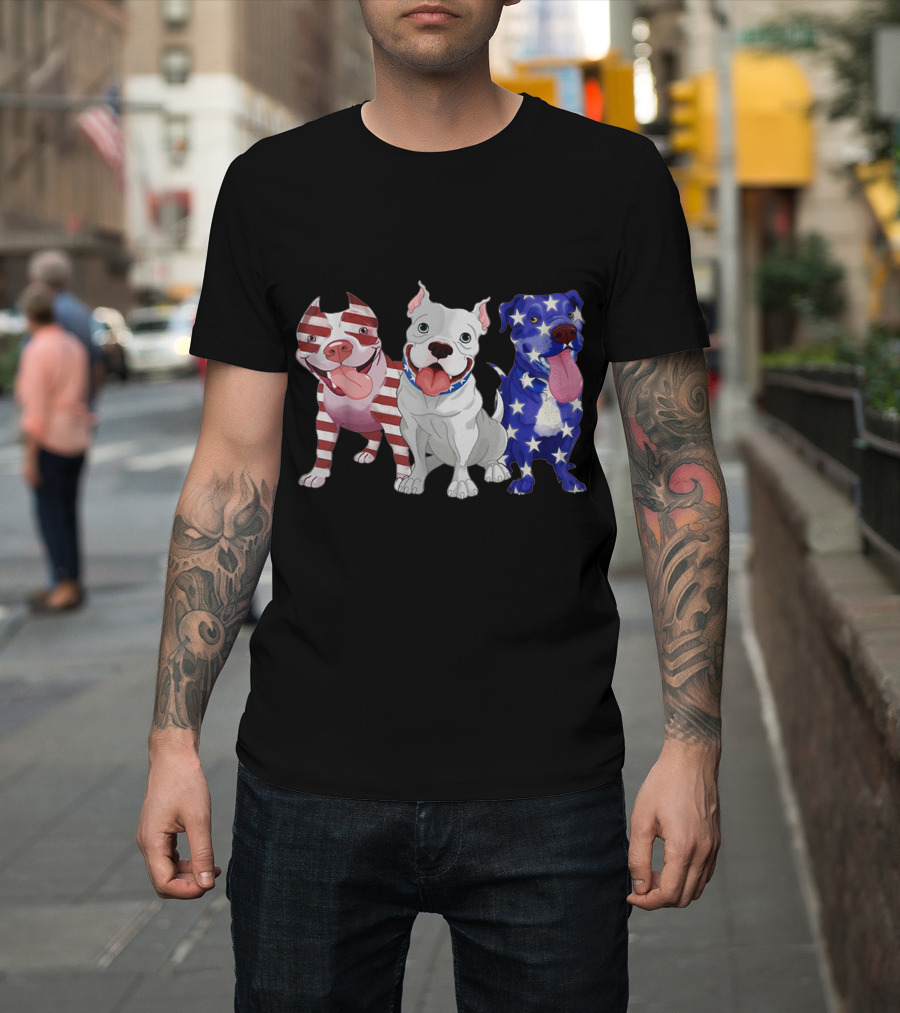 Cute American Bully Flag Owner Bulldogs T-Shirt