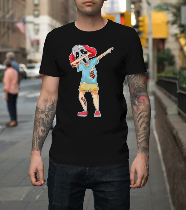 Shirt: Dabbing Zombie Clown Mask Halloween Creepy Dance T-Shirt Dabbing Zombie Clown Mask Halloween Creepy Dance T-Shirt