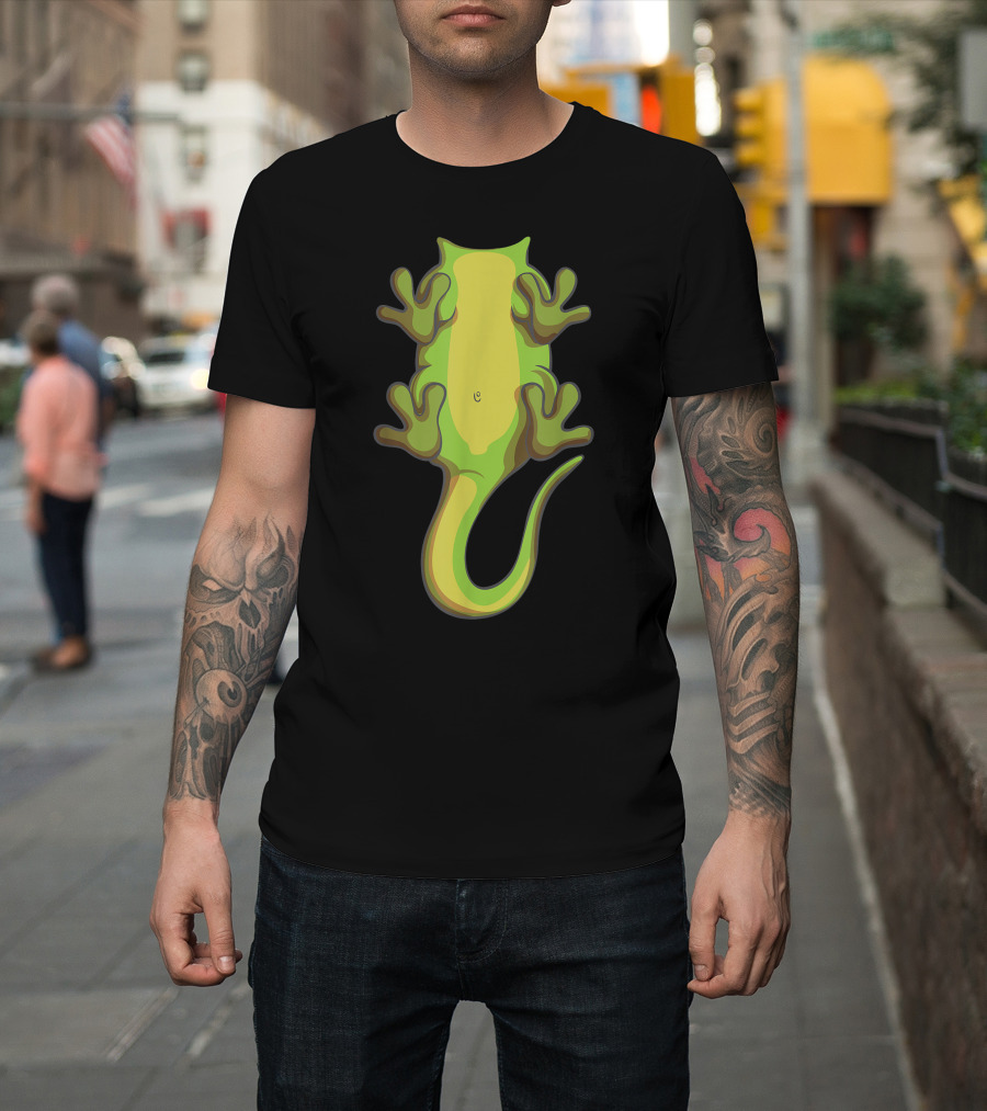 Lizard Costume For Halloween Iguana Animal Cosplay Green Gecko T-Shirt