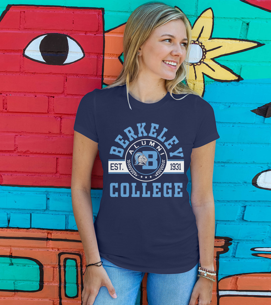 Berkeley College Alumni Est. 1931 Knight Logo B T-Shirt