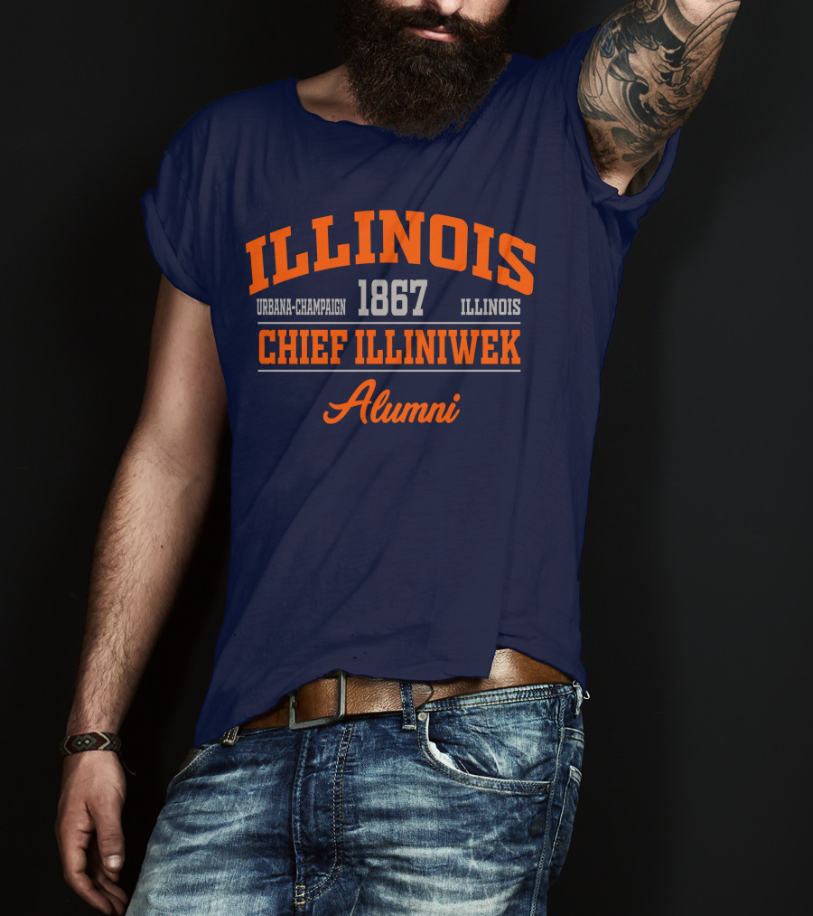 ILLINOIS URBANA-CHAMPAIGN 1867 CHIEF ILLINIWEK ALUMNI T-Shirt