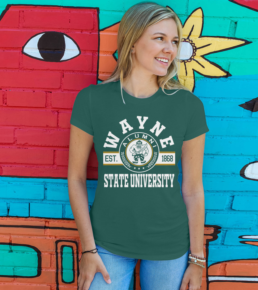 Wayne State University Alumni WSU EST. 1868 T-Shirt