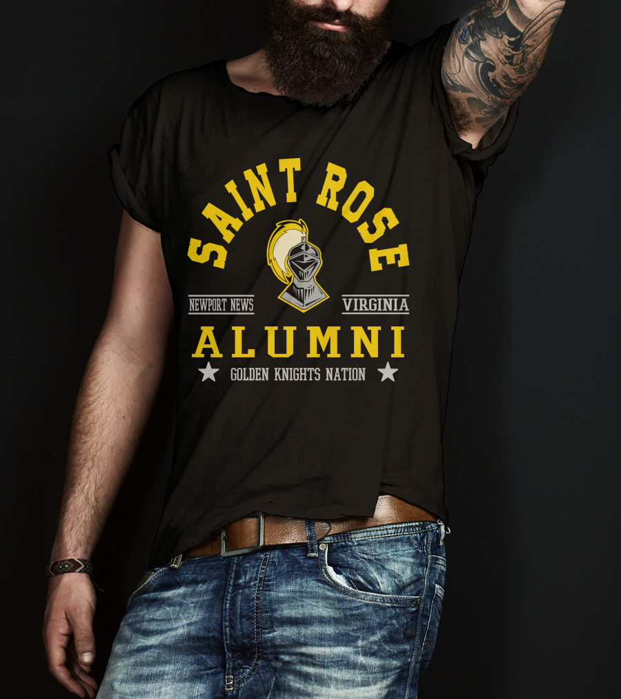 Saint Rose Alumni Newport News Virginia Golden Knights Nation T-Shirt