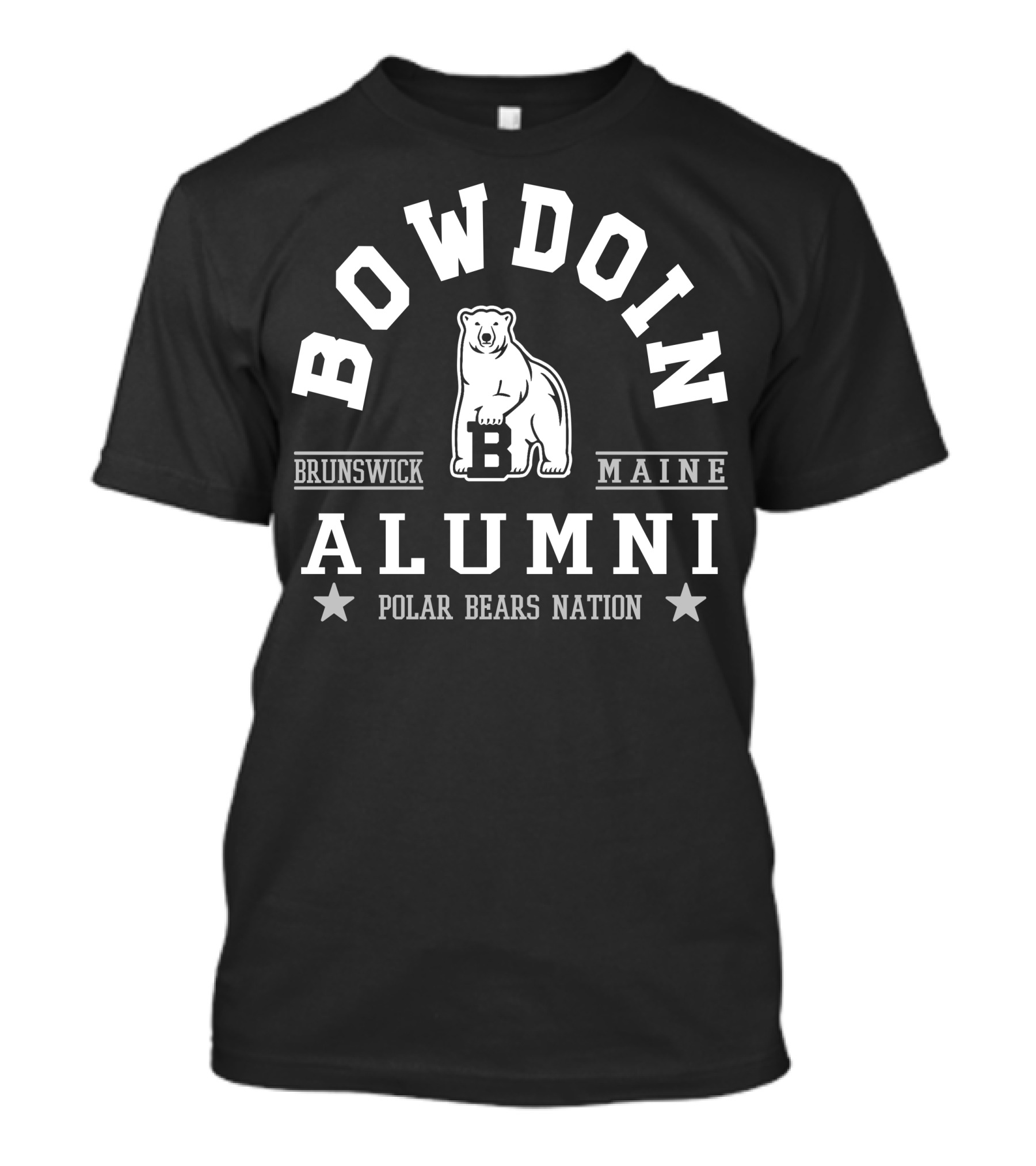 Bowdoin College Brunswick Maine Alumni Polar Bears Nation T-Shirt