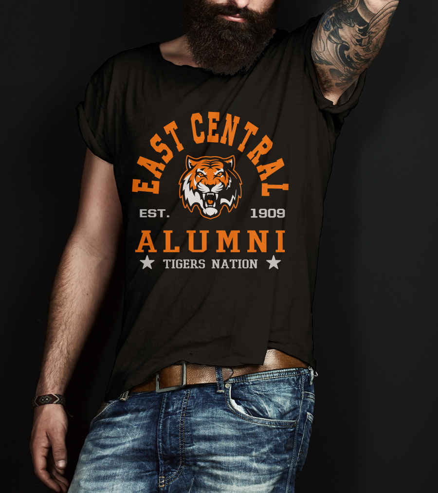 East Central Alumni Tigers Nation Est. 1909 T-Shirt
