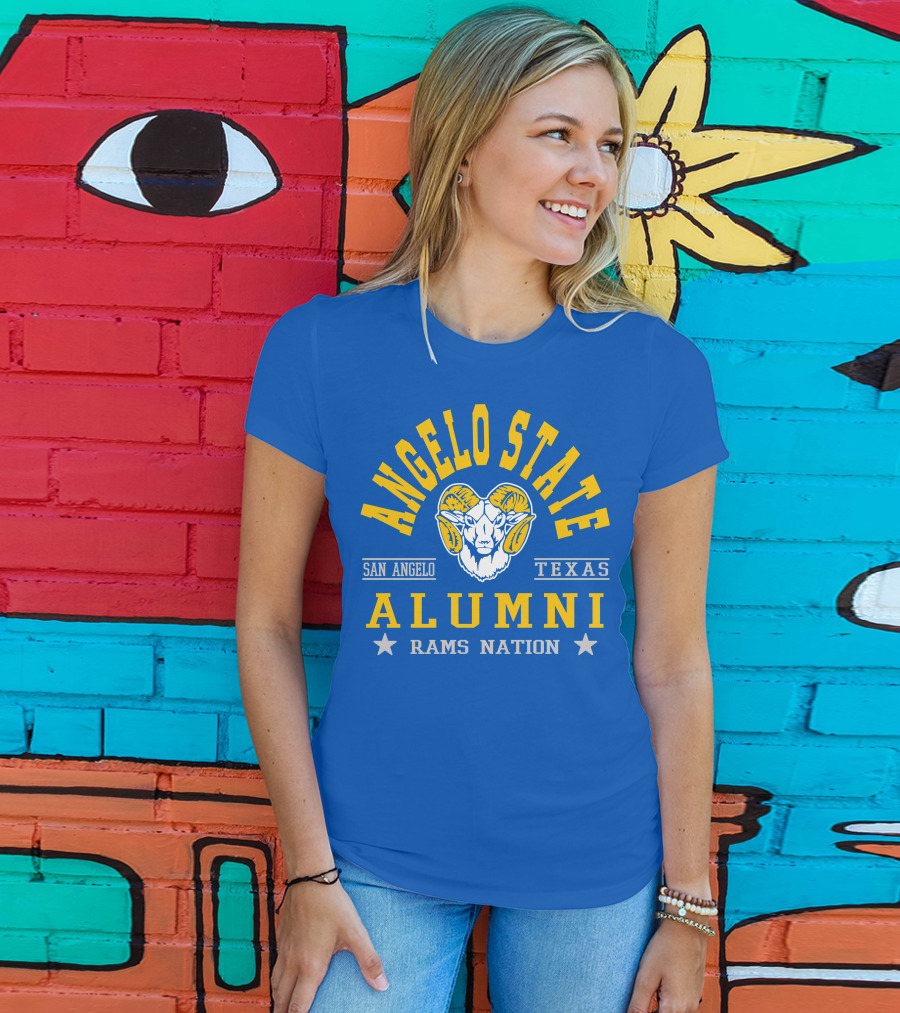 Angelo State Alumni San Angelo Texas Rams Nation T-Shirt