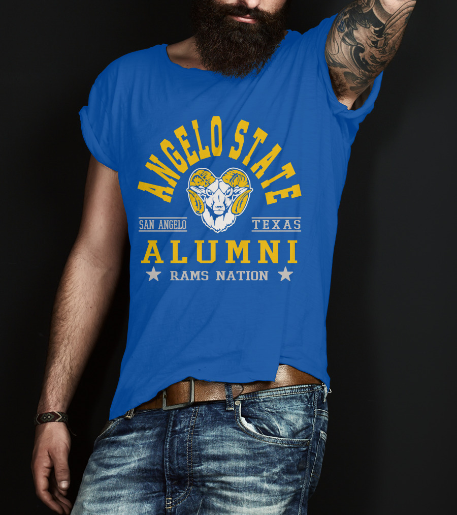 Angelo State Alumni San Angelo Texas Rams Nation T-Shirt