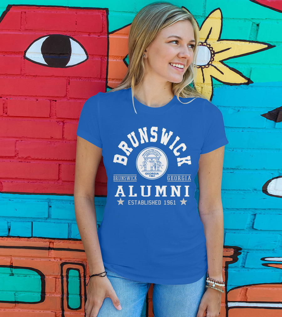 Brunswick Georgia Alumni Established 1961 Collegiate Pride T-Shirt
