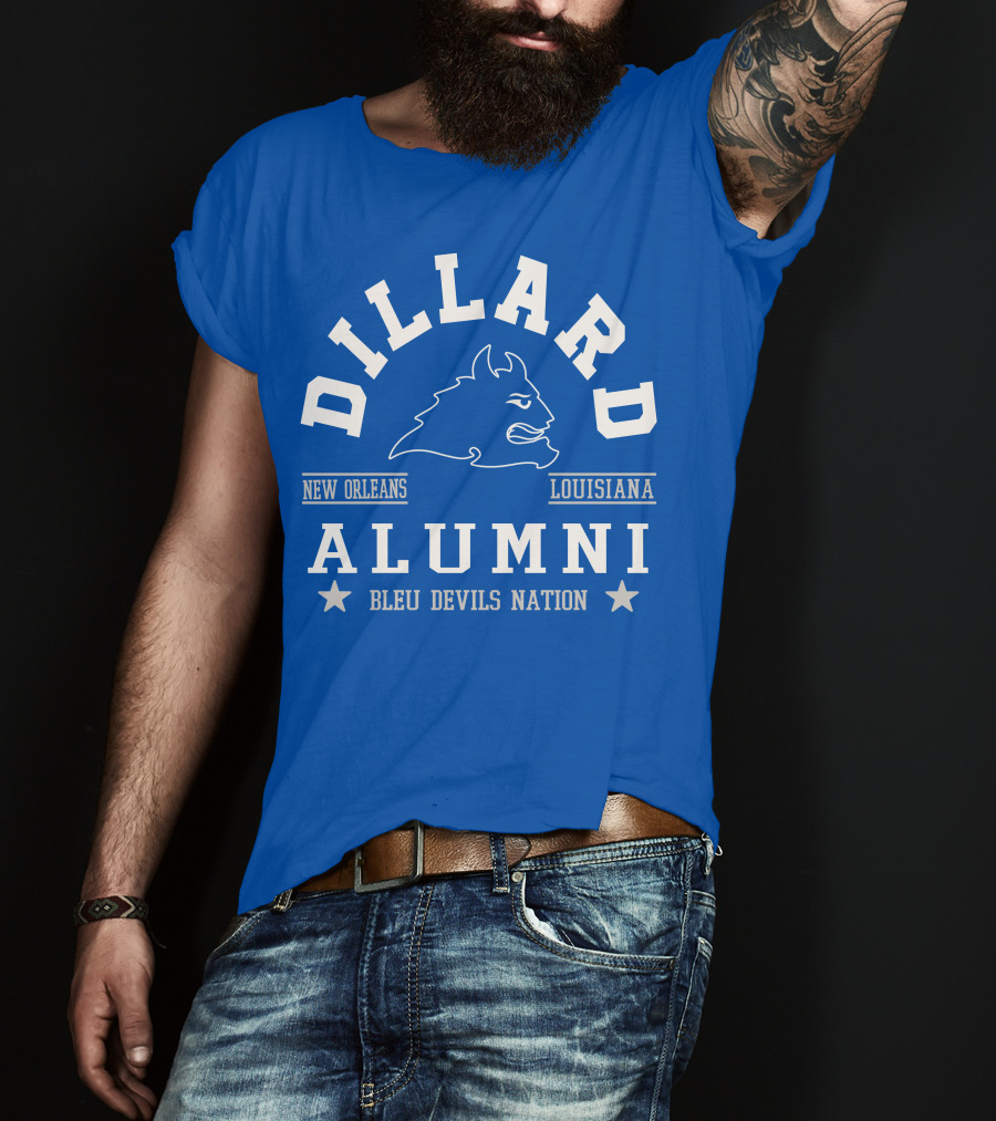 Dillard Alumni New Orleans Louisiana Bleu Devils Nation T-Shirt