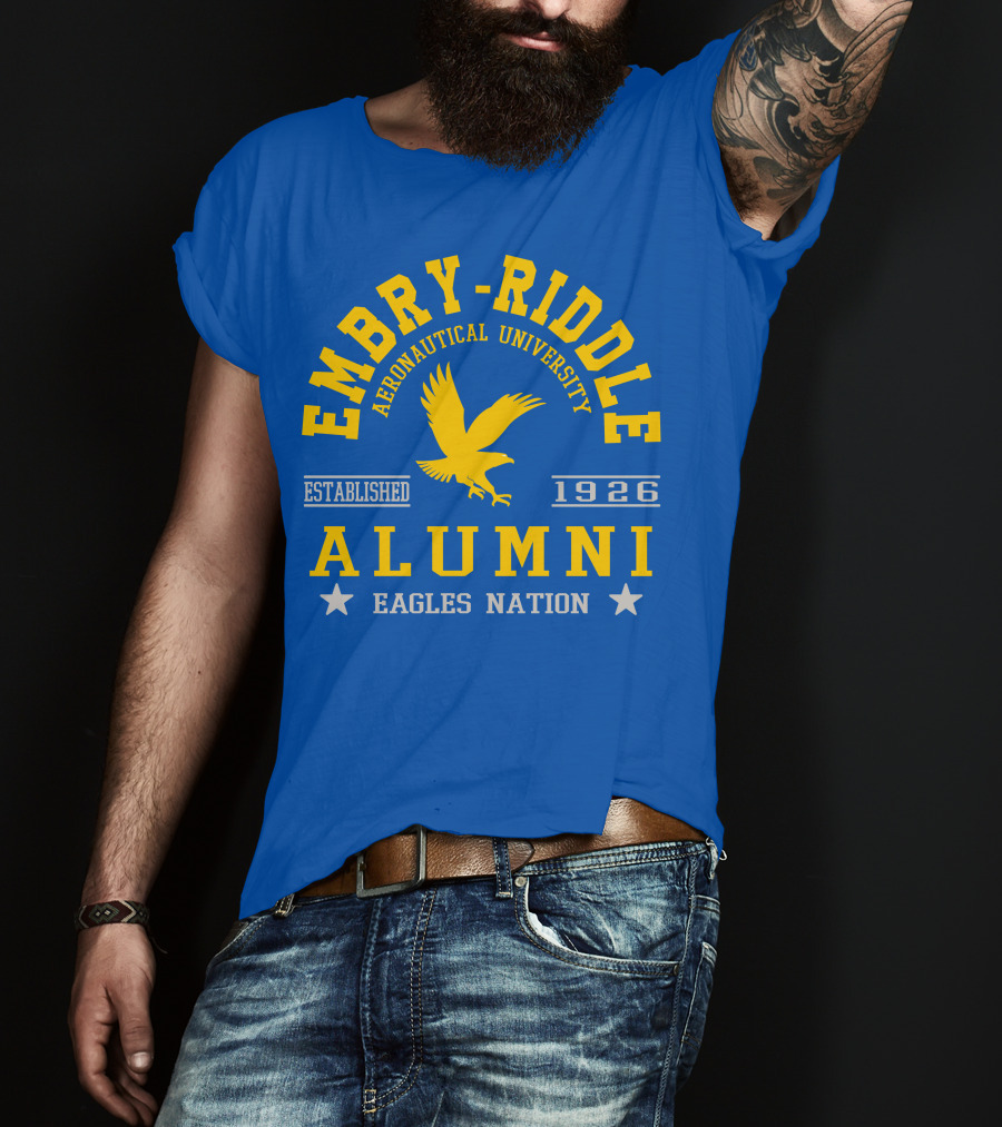 Embry-Riddle Aeronautical University Alumni Eagles Nation Established 1926 T-Shirt